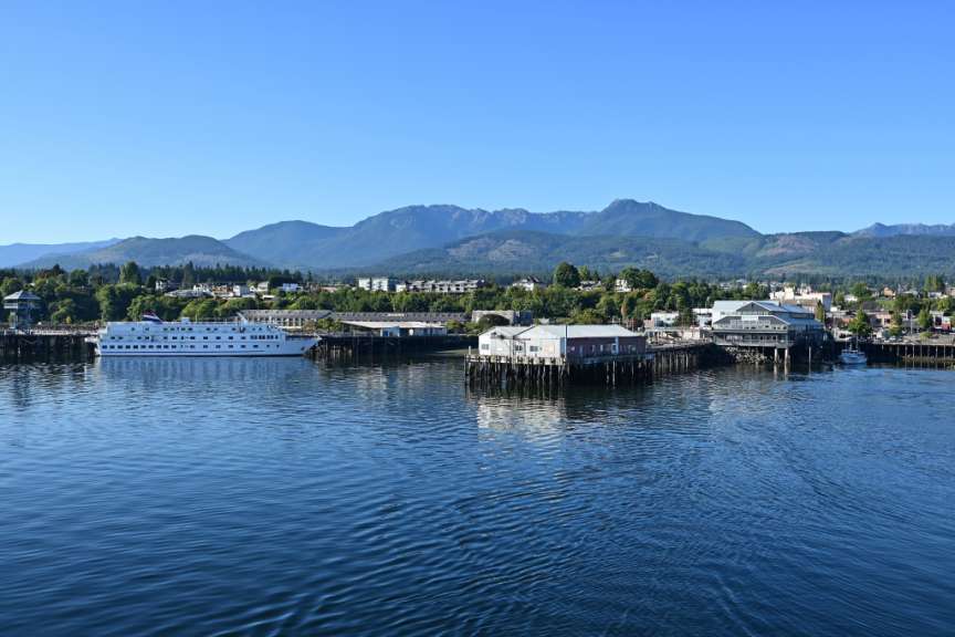 Blick auf Port Angeles: Olympic Discovery Trail