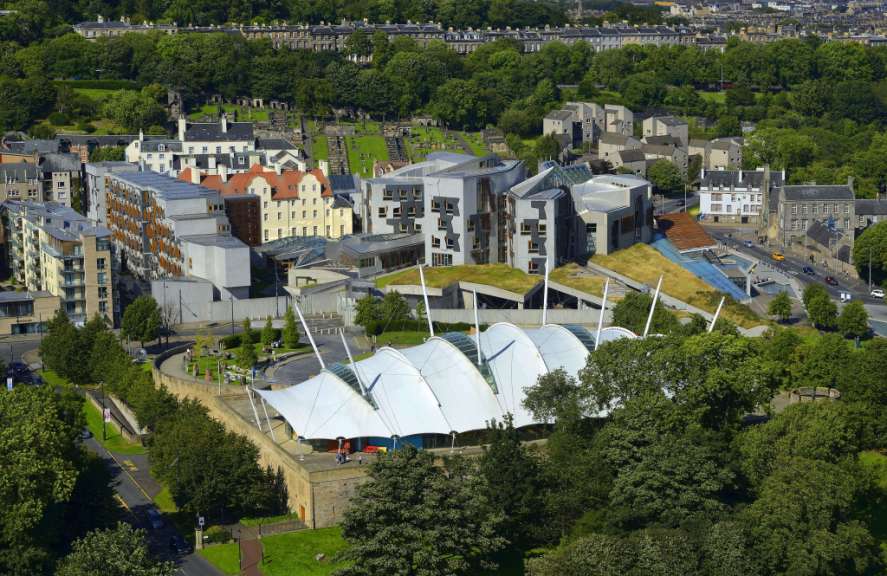 Blick auf Dynamic Earth
