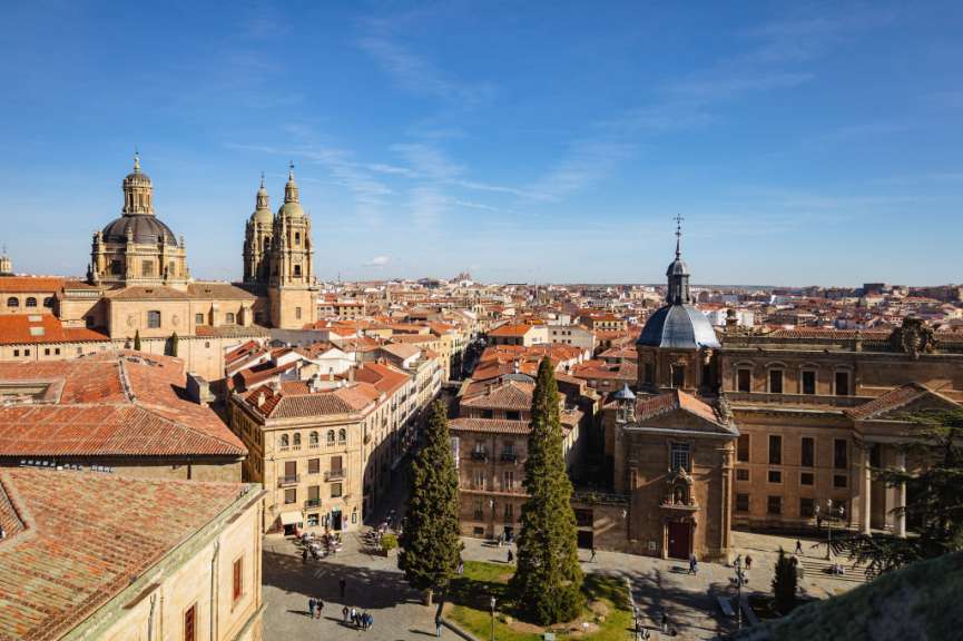Panoramablick auf die Stadt Salamanca