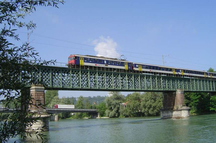 Historische Eisenbahnbrücke zwischen Waldshut und Koblenz