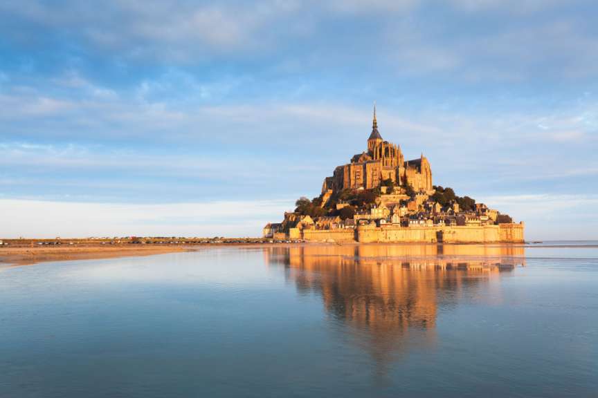 Mont Saint Michel in der Frankreich