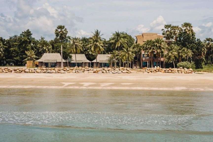 Am Privatstrand gelegen: Unterkunft bei Pranburi