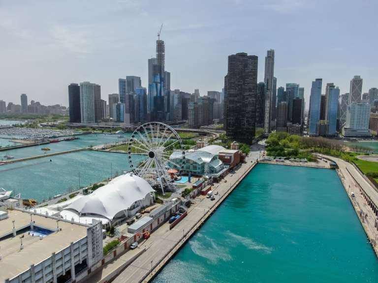 Blick auf den Navy Pier