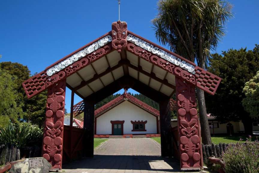Versammlungshaus der Maori: Poho-o-Rawiri Marae
