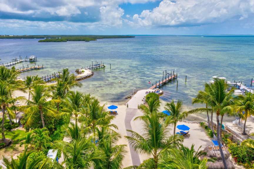 Blick auf die Küste