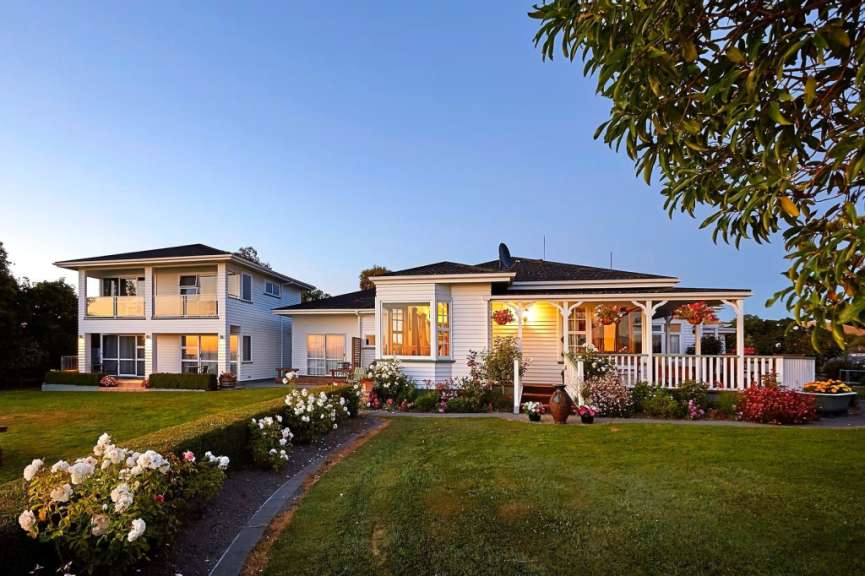 Mit Blick auf die Berge und den Pazifik: B&B in Kaikoura