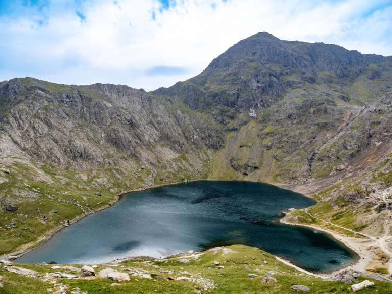 Lake Glaslyn am Mount Snowdon