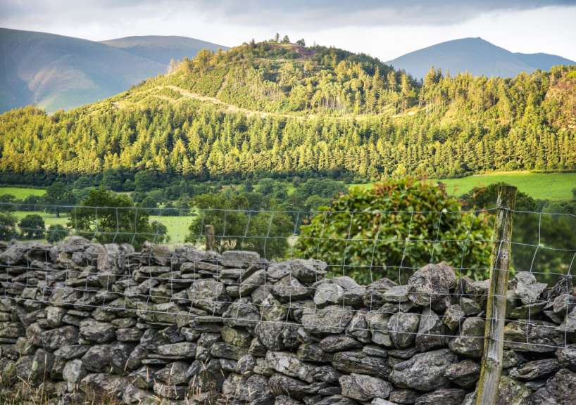Traditionelle Steinmauer: Cumbria