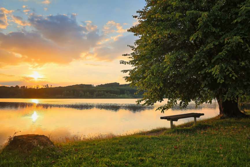 Goldene Stunde an der Dhünntalsperre