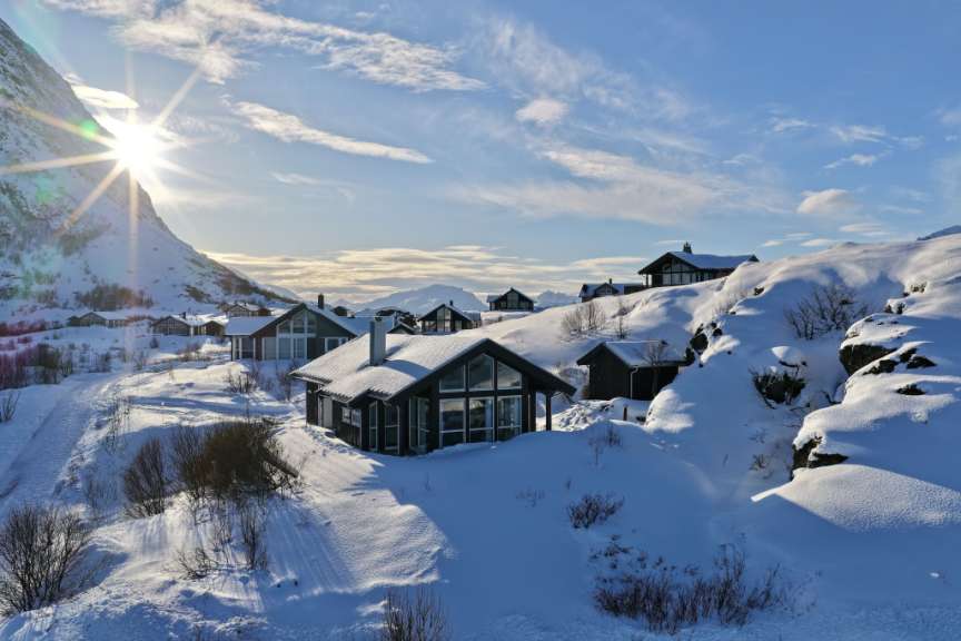 Ruhig gelegen: Cottage auf Gimsøy