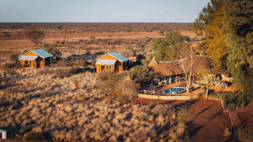 Familiäres Flair: Gästefarm in der Kalahari