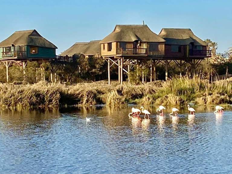 Auf Pfählen errichtet: Anlage bei Swakopmund