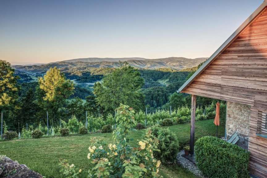 Exponierte Lage: Weingut in der Südsteiermark