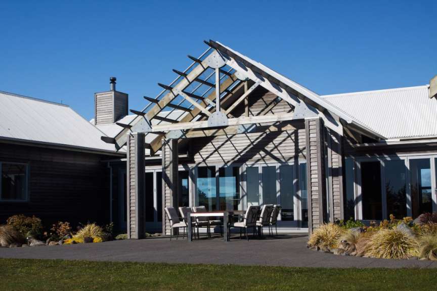 Vulkanblick: Country-Lodge bei New Plymouth