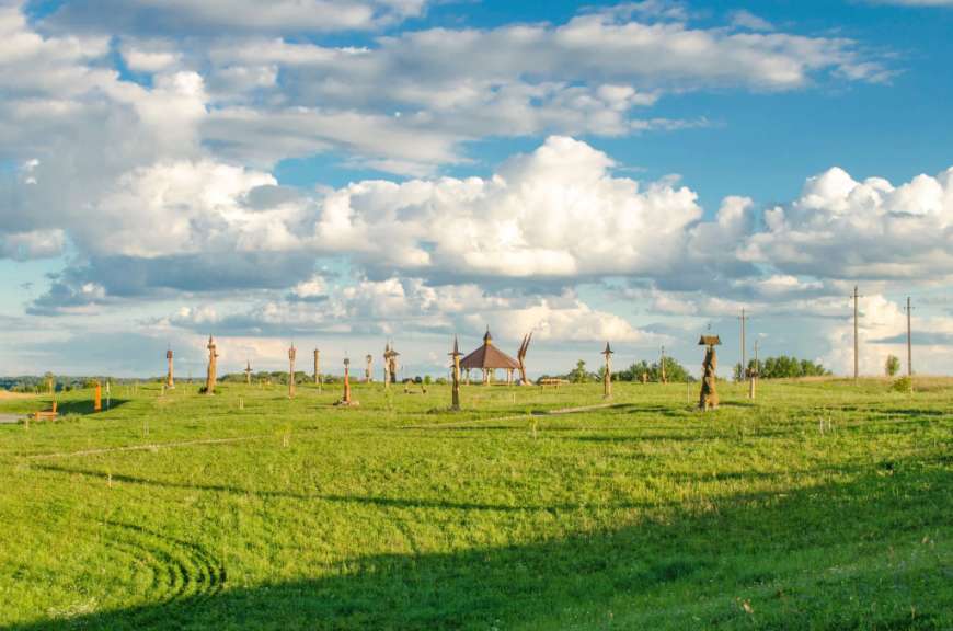 Blick auf den Engelshügel