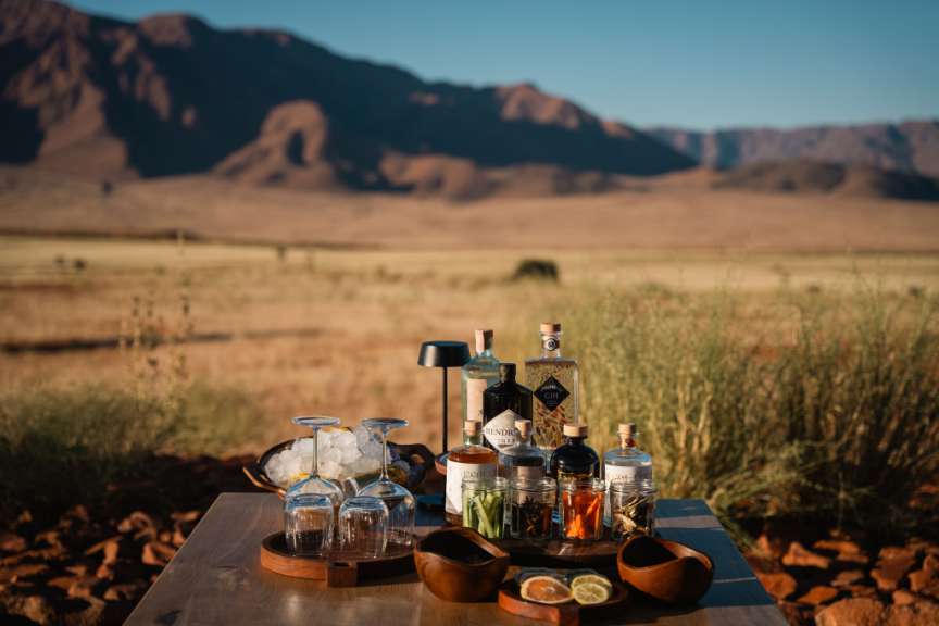 Drinks in der Namib Wüste