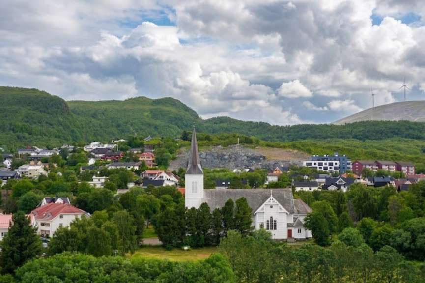 Blick auf das Wandergebiet bei Sortland
