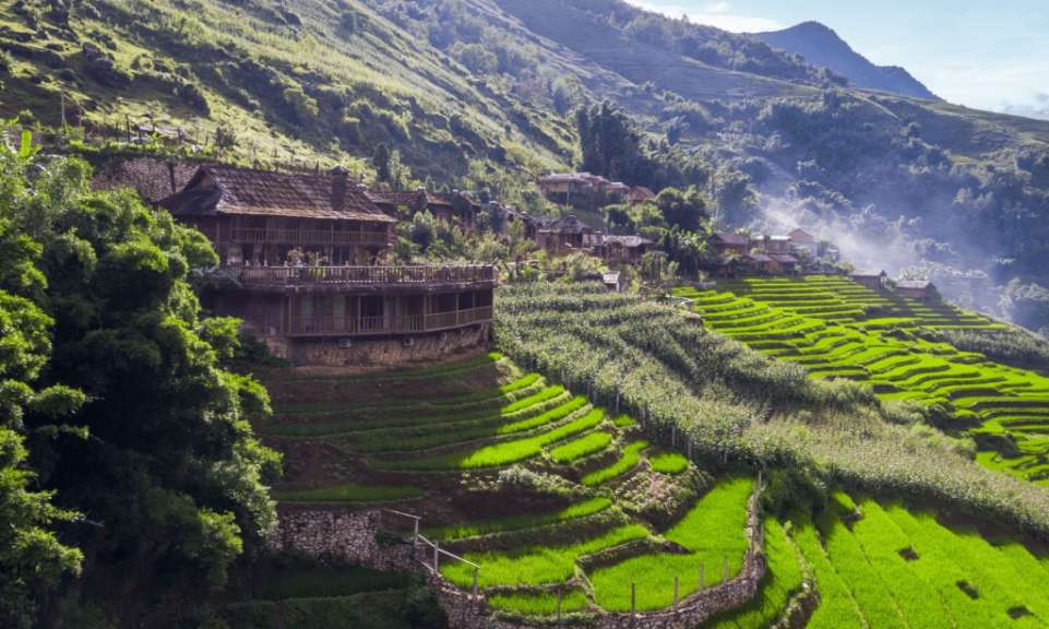 Lodge im Muong-Hoa-Tal
