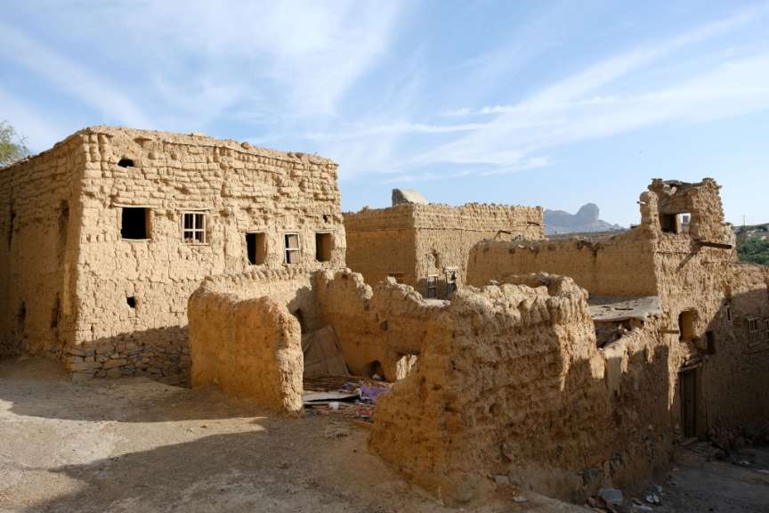 Lehmhäuser in Al Hamra