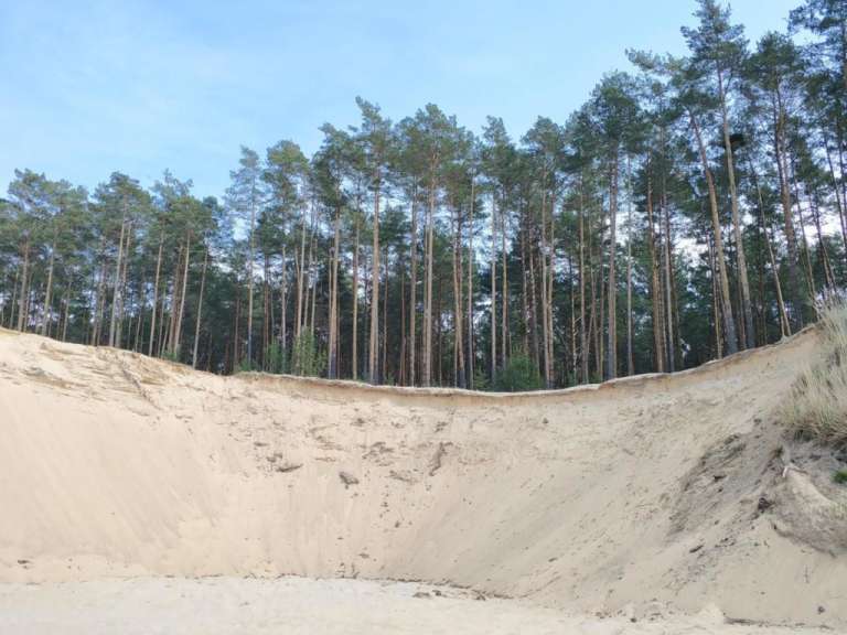Sanddünen im Landschaftspark Stobrawski
