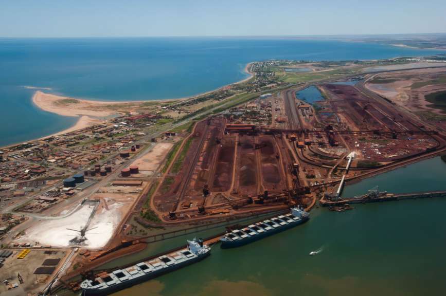 Salz- und Eisenerzindustrie: Port Hedland