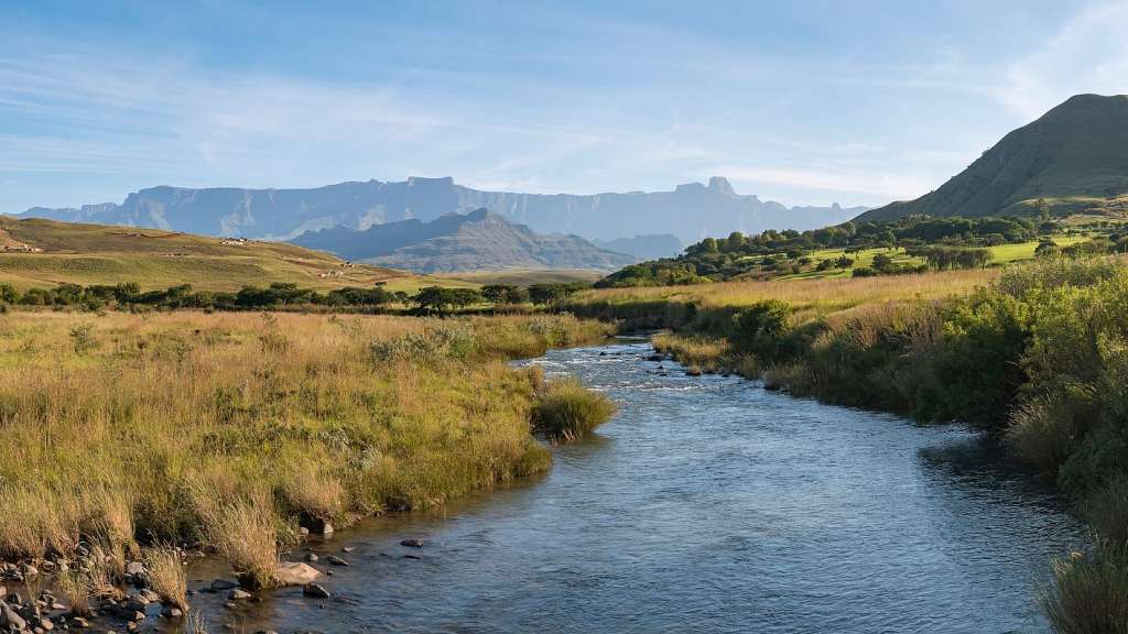 Entspringt im Hochland der Drakensberge: Tugela