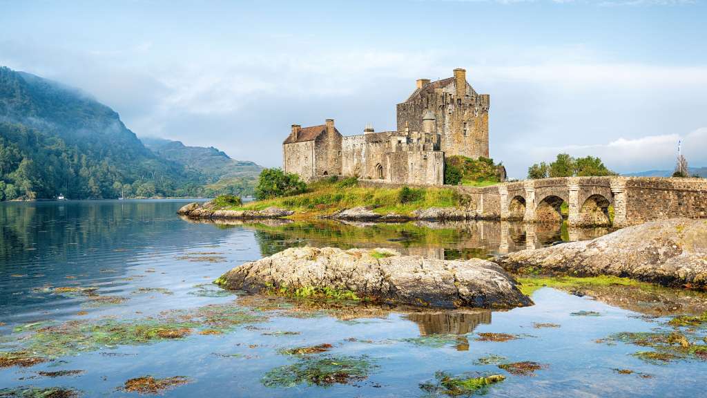 Blick auf Eilean Donan Castle