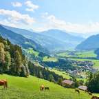 Almwiesen und urige Dörfer vor imposanten Gipfeln: Zillertal