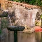 Blühender Garten mit Wasserspielen: Pazo de Oca