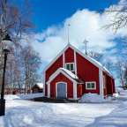 Holzkirche in Jukkasjärvi