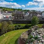 Blick vom Castle auf den Ort