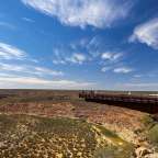 Ragt über den Abgrund: Kalbarri Skywalk