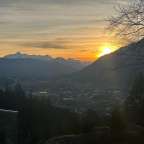 Sonnenuntergang in der Partnachklamm