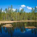 Lilla Hyttjarnen See im Malingsbo-Kloten Naturreservat