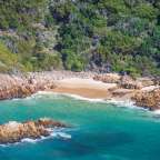 Schöne Aussicht auf die Lagune von Knysna