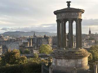 Auf dem Calton Hill in Edinburgh gleich am 1. Abend
