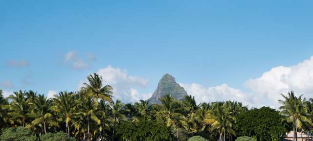 Blick auf den Strand von Flic en Flac