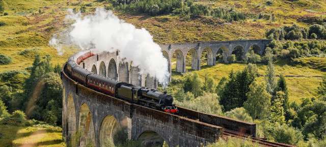 Schottland: Glennfinnan Viadukt Schottland: Glennfinnan Viadukt