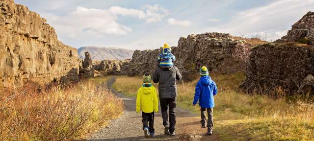Familie in Island