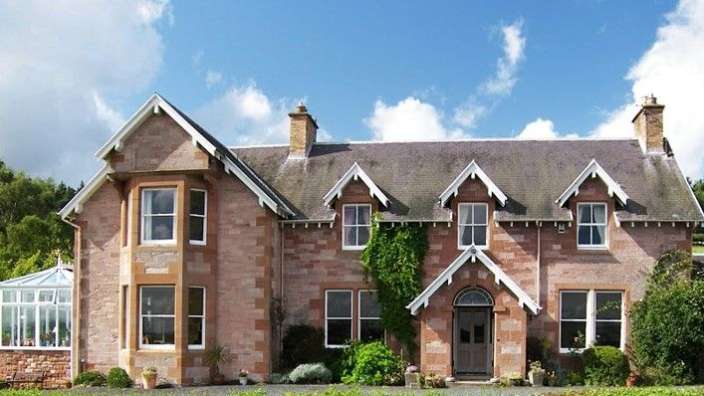 Eigentum des Dukes of Sutherland: Landhaus bei Melrose