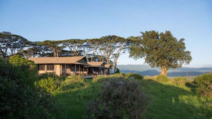 Hoch auf dem Kraterrand: Entamanu Ngorongoro