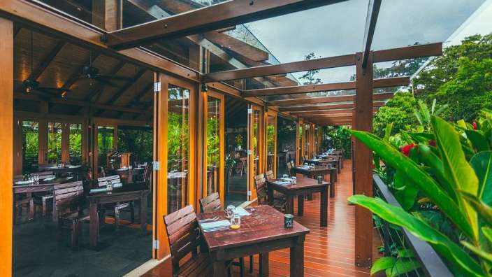 Überdachte Terrasse