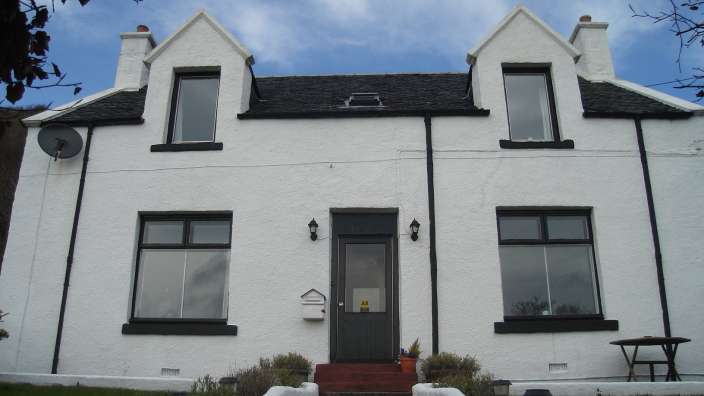 Erbaut um 1890: Gästehaus an der Bucht von Uig