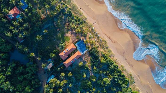 Paradiesischer Strand: Resort in Tangalle