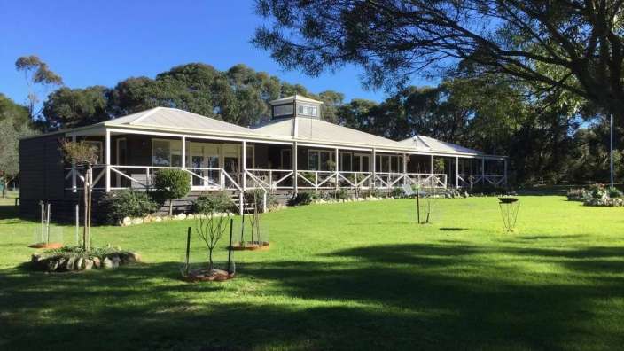 Blick über Corner Inlet: B&B bei Yanakie