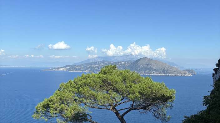 Capri Villa Lysis Blick nach Sorrent Capri Villa Lysis Blick nach Sorrent