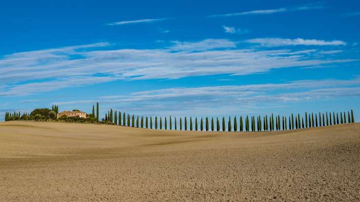Im wunderschönen Val d'Orcia