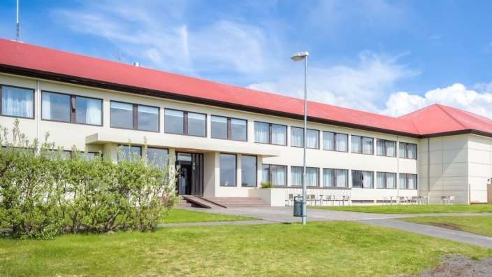Ehemalige Schule: Hotel in Laugarbakki