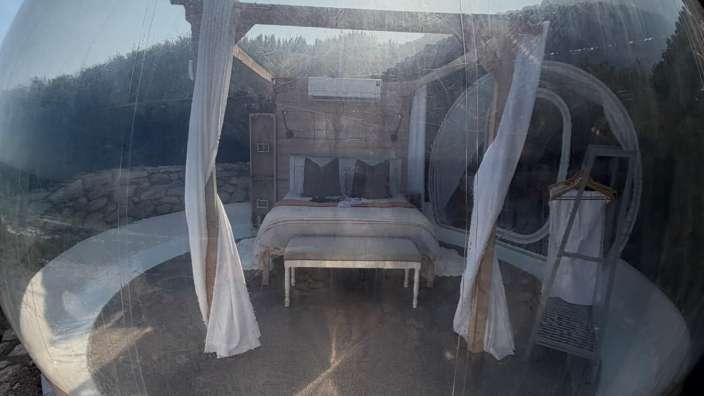 Übernachtung im Bubble Tent 