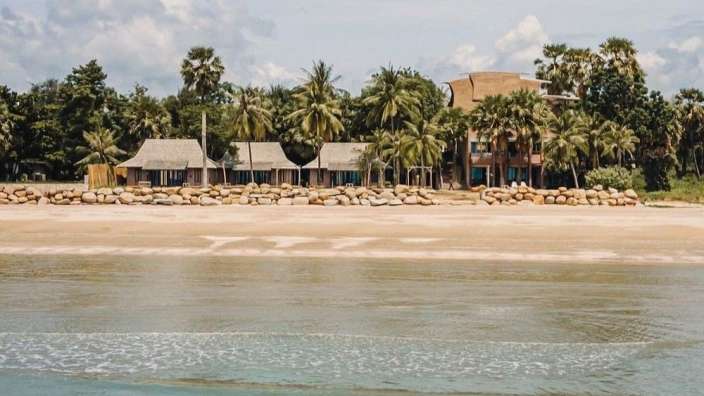 Am Privatstrand gelegen: Unterkunft bei Pranburi